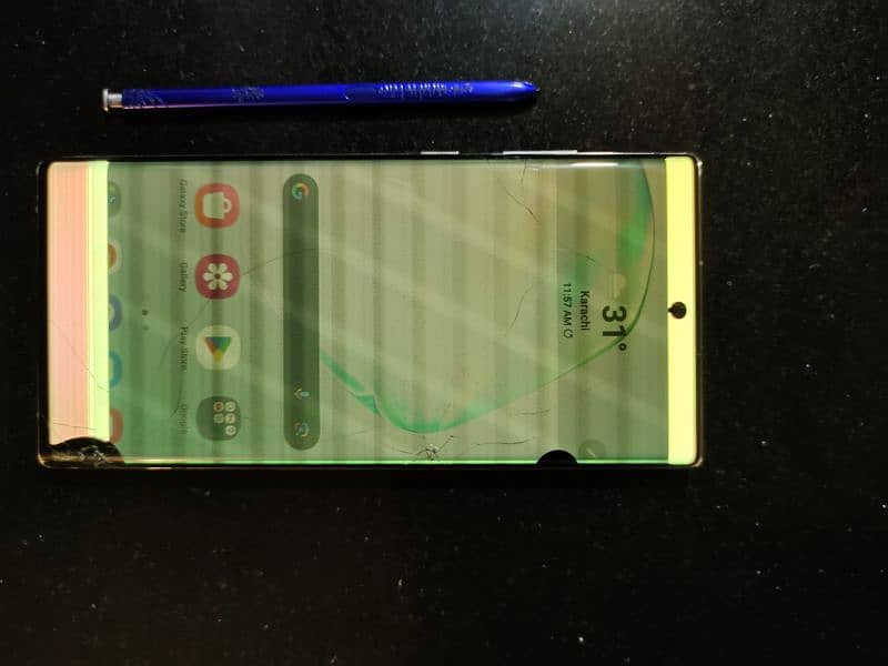 Samsung note 10+ Pta approved 12/256 Broken Panel 5