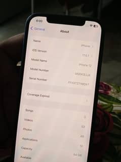 Iphone 12 JV non PTA 90%baterry health+64GB with water pack gurantee