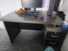 Computer/Office Table For Sale (Grey+Black Colour)