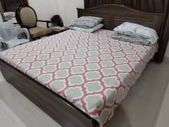 Master Bed | King Size — Brown colour