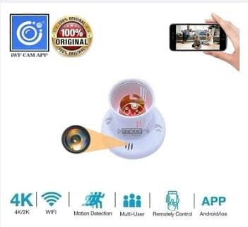 CAMERA Full HD Wifi 1080P Bulb Holder Camera Mini Security Camera wit 1