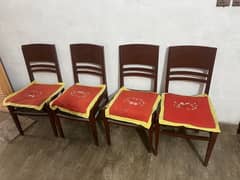 4 chair pieces pure wooden sale03021163300
