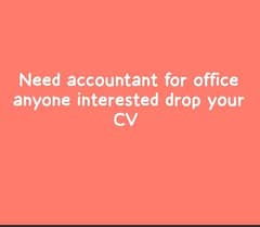 Need accountant for office