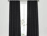 3 pc Velvet Jacquard Curtains