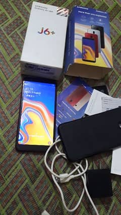 Samsung J6+,Complete box,(03165859104),finger prin,Ram 3gb,Memry 32gb