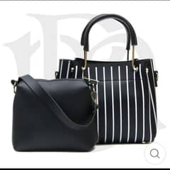 leather printed 2 hand bag for women