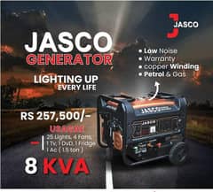 jasco Generator 8 kVA  for sale