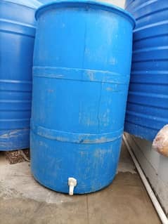 Water Drum / Tank with tap  Capacity 220 Litre