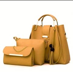 Pu leather bags 3 pcs