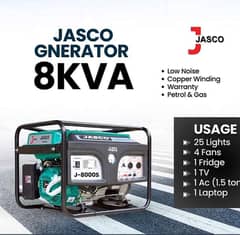 jasco Generator 8 kva for sale