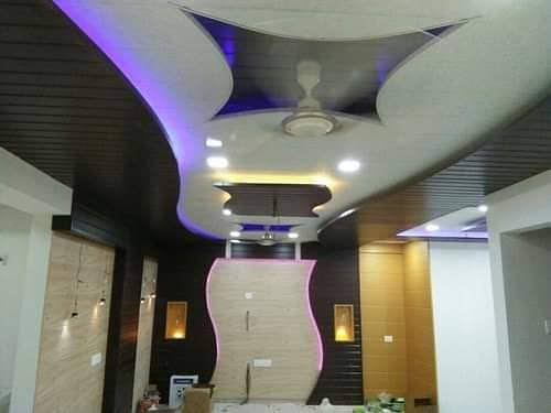 Pvc wallpanel/Gypsum ceiling/3D WallPaper/fency ceiling/Wpc wall panel 4