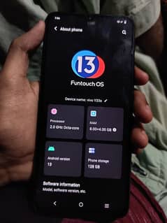 vivo Y33s Condition 10 by 10 8+4 Ram 128 Memory