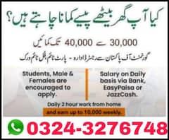 online jobs available for male and female