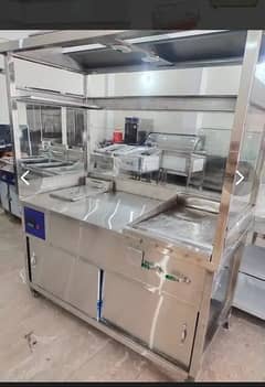 shawarma counter, burger counter, bbq counter, grill counter,Hot plat