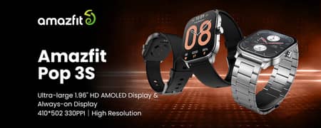 Amazfit Pop 3S Original Brand New Sealed Home Delivery Available 3 s