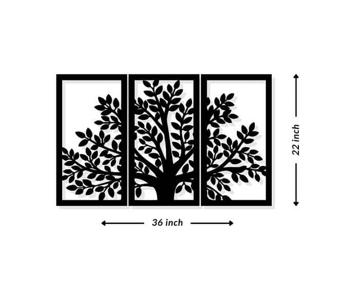 3 Pcs Tree Design Wall Hanging 1