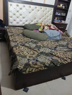 King size bed without mattress