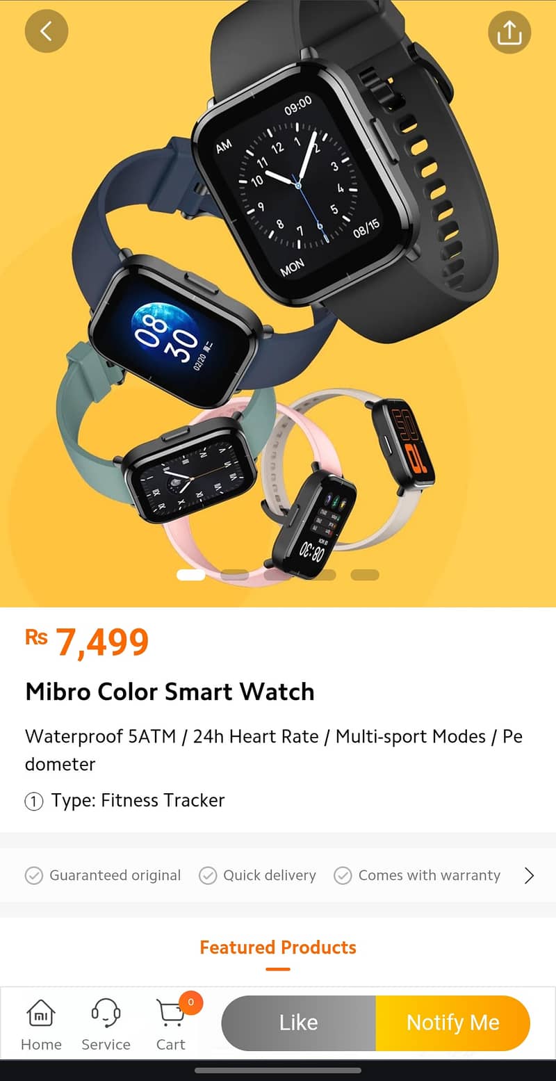 xiaomi mibro color smartwatch 8