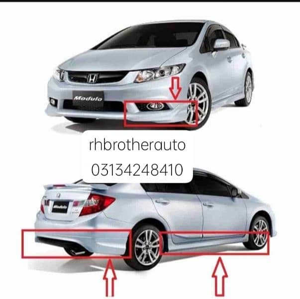 Honda civic fb2 rebirth 2013 to 2016 model bodykit 0