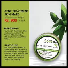 ACNE TREATMENT SKIN MASK