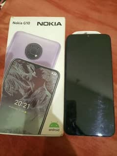 Nokia G10 4 /64 good mobile with box and charger with  check warranty