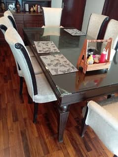 Dining table / 8 seater dining / Wooden dining table