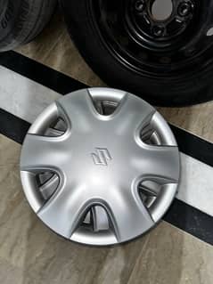 13 inch tyres 100 pcd black steel wheels with suzuki alto wheel cups