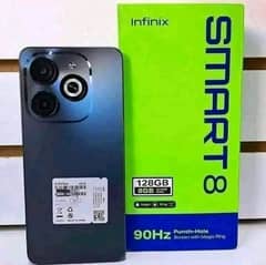 Infinix smart 8 4 ram. 64gb. Only WhatsApp number.  0325/15/12/151