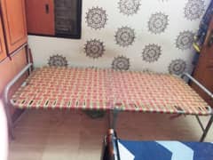 iron rod folding bed