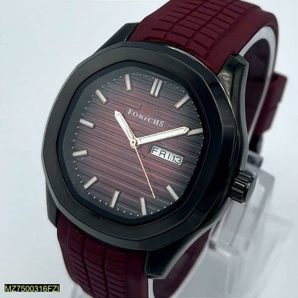 Men's stainless steel analog watch 2