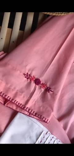 pink lawn simple suit with hand embroidery in resealable price