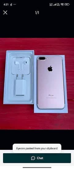 IPhone 7 plus Stroge 128 GB PTA approved 0325=2452=679 My WhatsApp