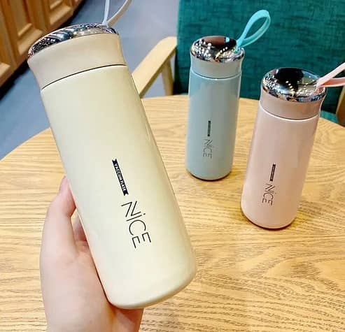 Cute Portable Thermos 400ml: Hot/Cold Drink Flask for Men, Women, Kid 2