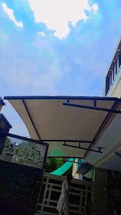 Tensile Parking Shades | Cafe Roofing