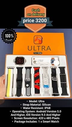 Ultra Watch sale price 3200 Cash on delivery per Wahtsapp 03002839886