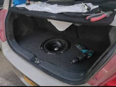 Suzuki Swift Amplifier, Subwoofer & Speakers, Custom Boards.