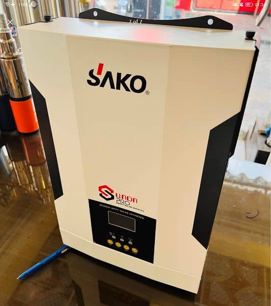 Sako Hybrid 5.5kw solar inverter. works without batteries 2