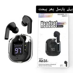 Air 31 earbuds  1 year waranty