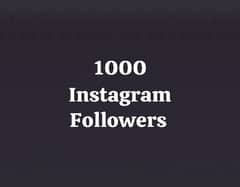 1000 Instagram Followers