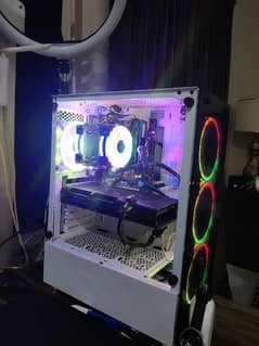 gaming case 4rgb fan with tempered glass (only Faisalabad)