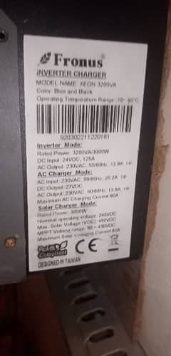 3kw solar inverter fronus 3200va for sale