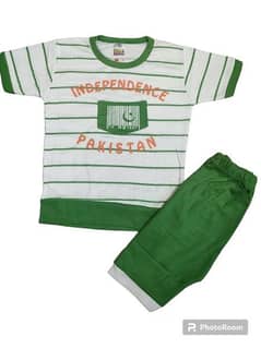 kids Independence day shirt and short