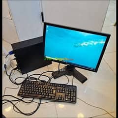 Screen:- samsung, cup:- dell, mouse, key board and all other cables.
