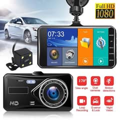 Dual Dash Cam 1080P with G-Sensor,170 Wide Angle,Loop Recording