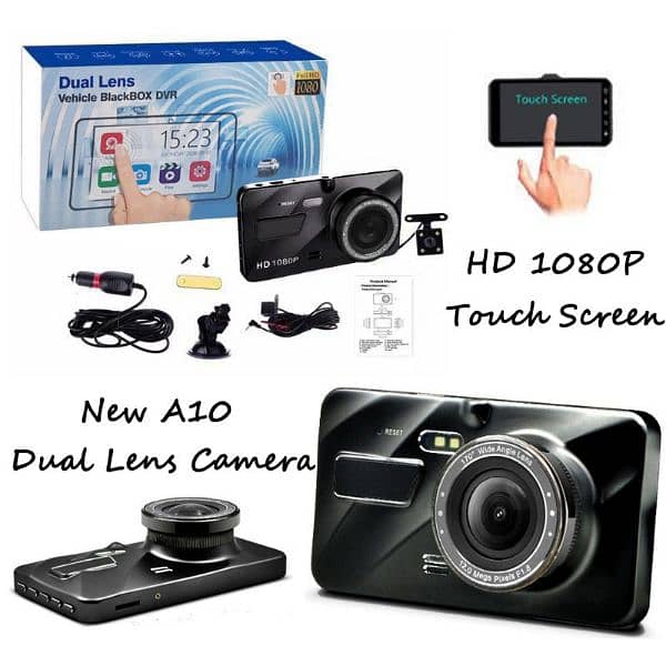 Dual Dash Cam 1080P with G-Sensor,170 Wide Angle,Loop Recording 5