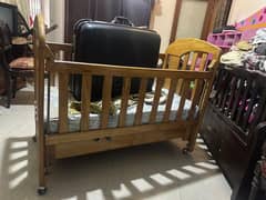 baby cot with mattress