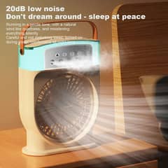 Rechargeable Portable Air Conditioner Fan 5-hole Spray Mist Humidifier