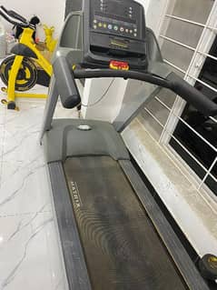 treadmill, bench press ,bicycle rock climbing machine