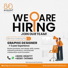 We Need grhapic designer for office based in multan city