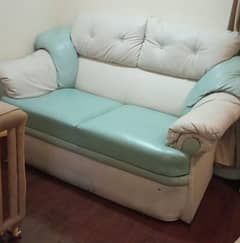 sofa set cream n mint colour